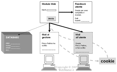 schema funzionamento modulo web